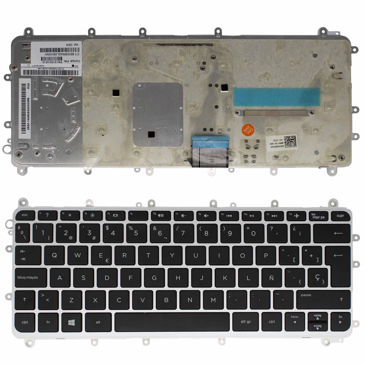Tastiera Per Portatile HP Pavilion 11-N Series X360 Spagnolo