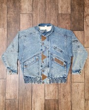 Vintage 1980’s Heavyweight Quilted Acid Wash Denim Jacket