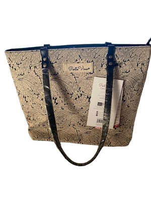 NEW Porto Vino Wine Purse Canvas City Tote Lady Party
