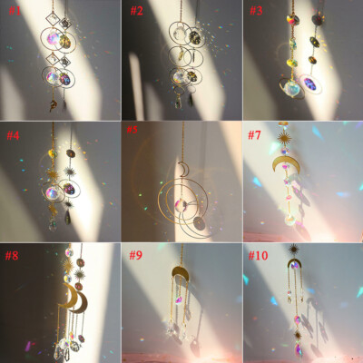 Suncatcher Clear Kristall Prismenkugel Fensterdeko Sonnenfänger Anhänger Deko