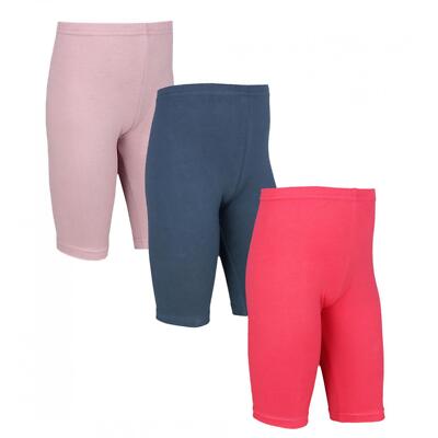 TupTam Mädchen Leggings Kurz Radlerhose 3er Pack