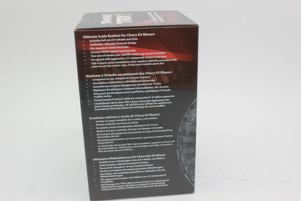 Traxxas TRX 8166 X  Reifen Chrom Felge Trail 4.6 x 1.9 Blazer TRX-4  G 500  NEU - Bild 3 von 4