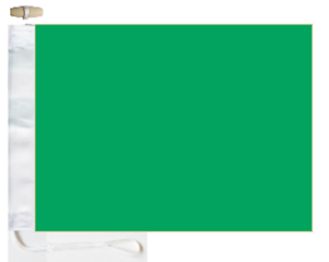 Sewn Nautical Green Signal Flag - Made In The UK Ograniczona sprzedaż, nowa praca