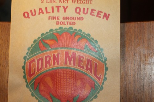 Vintage Princeton Milling Quality Queen Corn Meal Bag  EMPTY 2 LB North Carolina - Picture 3 of 5