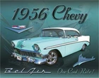 1956 Chevrolet 12.5x16 Licensed Metal Sign Desperate Enterprises USA