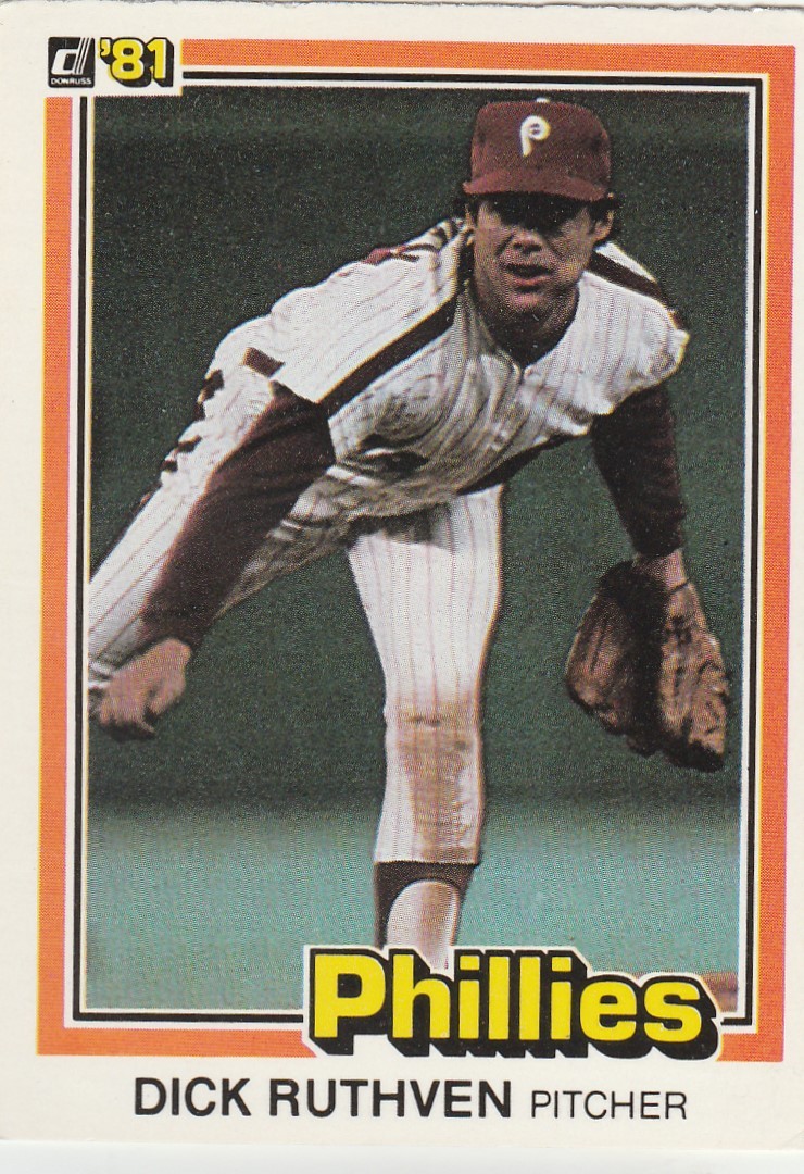 FREE SHIPPING-MINT-1981 (PHILLIES) Donruss #153 Dick Ruthven | eBay