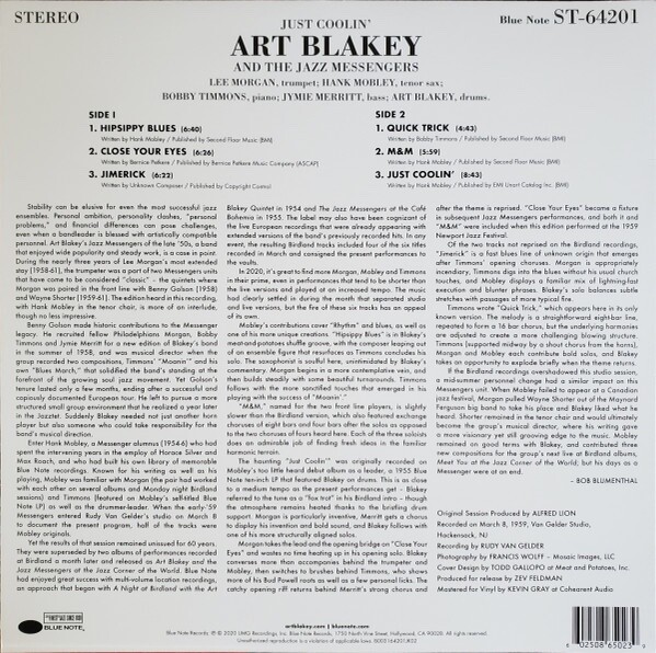 新品LP Art Blakey Just Coolin’ jazz アナログ Art Blakey & The Jazz Messengers – Just Coolin' | Releases