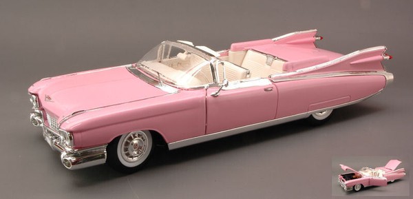 Maisto 1/18 Cadillac Eldorado Biarritz 1959 Pink Statisches Modell Diecast-image