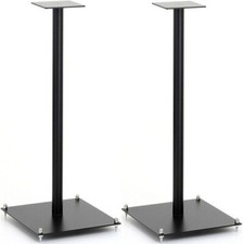 Custom Design RS100 Speaker Stands - White - 510mm - 3mm Steel Base - 20 inch