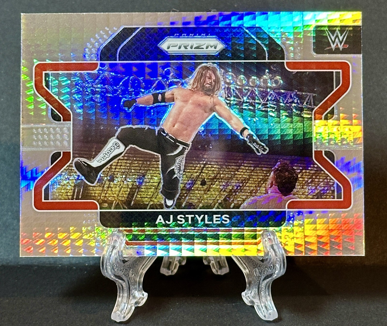 2022 AJ Styles Panini Prizm WWE Hyper Parallel