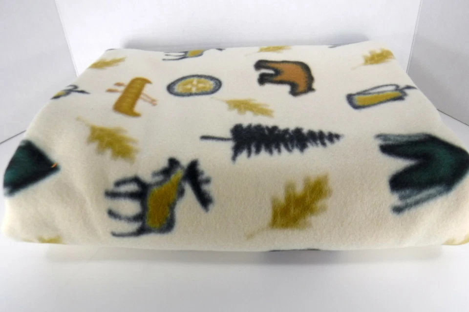 Manual Woodworkers and Weavers Blanket Throw Fleece Sherpa Camp Lodge 62 x 50 - Image 2 of 4