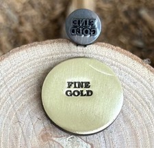 FINE GOLD Metal Steel Stamp Marking Metal Die Fine Gold Impact Punch Stamp Tool