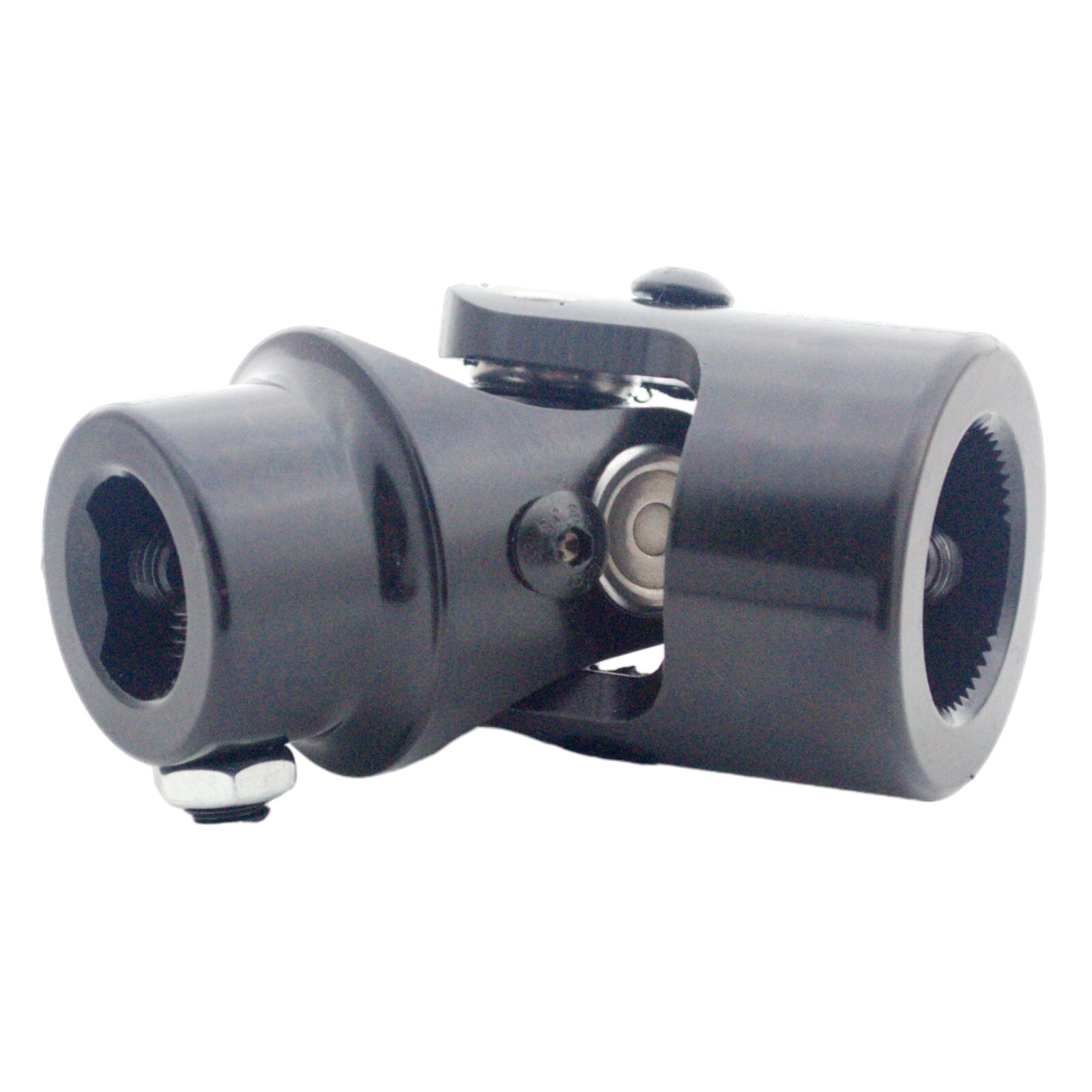 JEGS 607005 Steering U-Joint 3/4 In. DD X 1 In.-48 Spline Steel Nickel Plated Fi - Foto 2