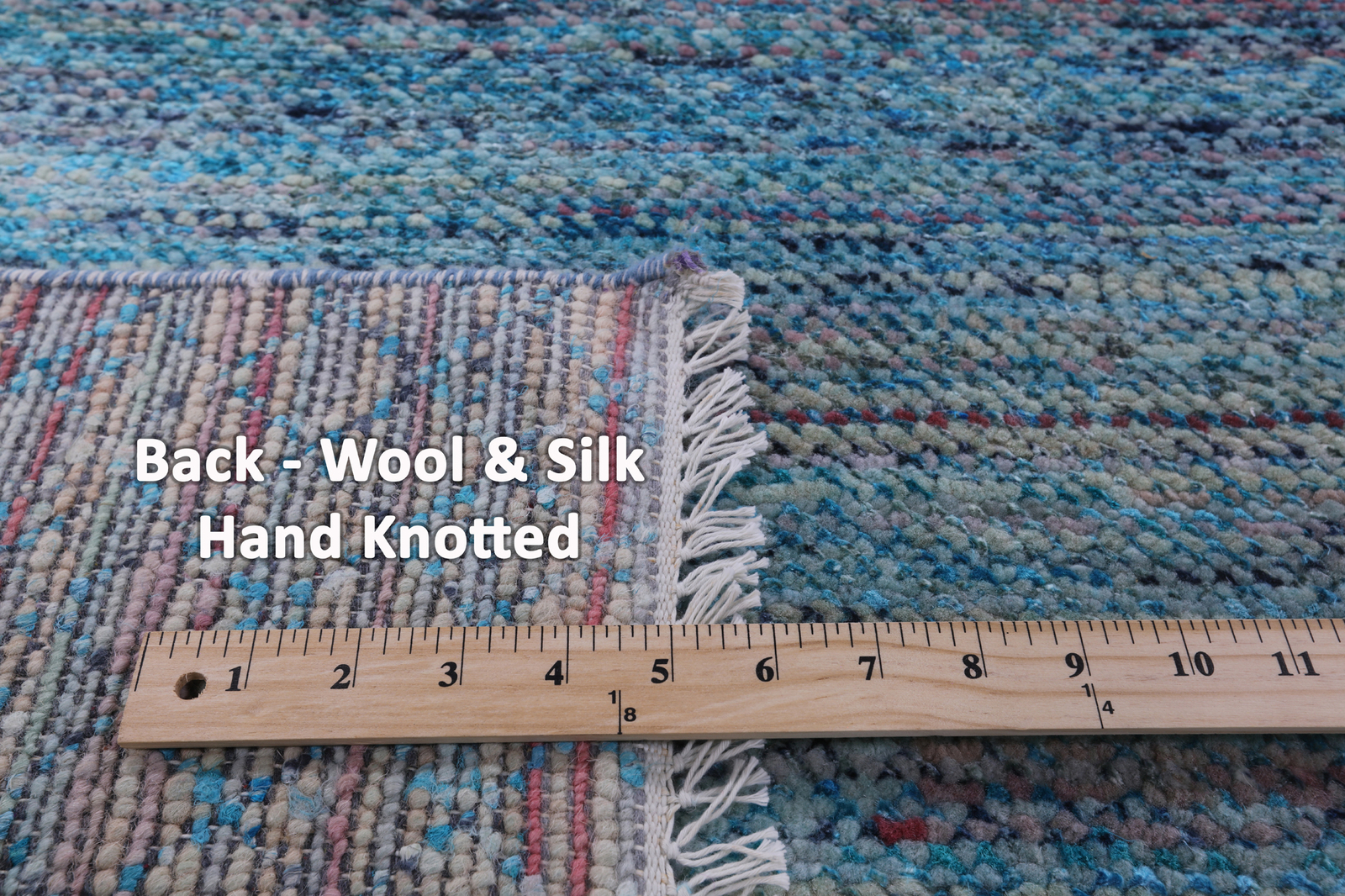 Savannah Grass Handmade Wool & Silk Rug 9' 0" X 11' 10" - Q20339