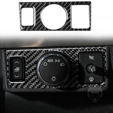 Dashboard Headlight Switch Panel Trim For Hummer H2 2008-2009 Real Carbon Fiber