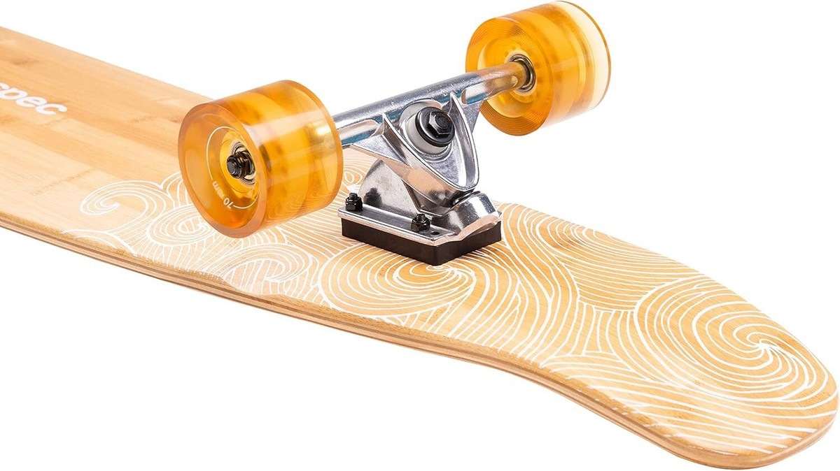 美品中古品/9.33feetDEGAWA\"NOBRAND\"LONGBOARD Zed Cruiser Longboard - 44-Inch Bamboo & Maple Skateboard