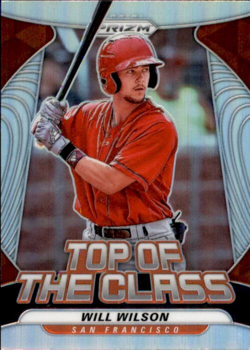 2020 Panini Prizm Top of the Class Silver Holo #TOC15 Will Wilson Giants Insert