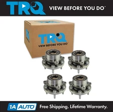TRQ Wheel Bearing & Hub Assembly Front & Rear Kit Set of 4 for Ford Explorer New