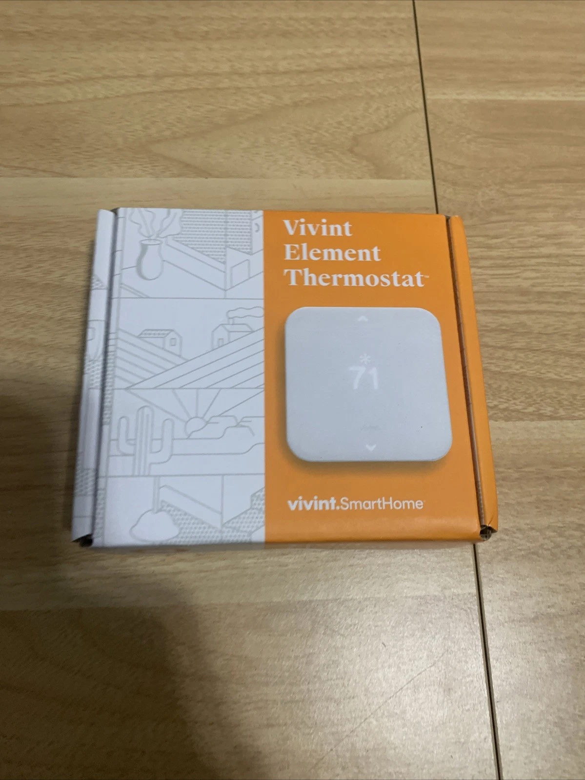 Vivint Element Smart Home Thermostat V2 (VS-ELEM02-001) New sealed