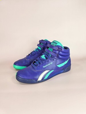 Reebok Classic Freestyle Hi Women s Sneakers US 5.5 EU 37 Purple Green Vintage Y