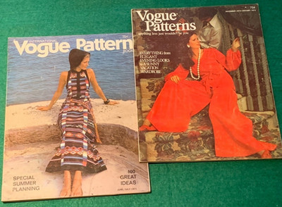 Vogue Patterns & International Vogue Pattern Magazines 1970s Fashion