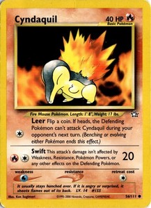 Cyndaquil 56/111 Neo Genesis Common Unlimited