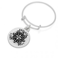 Alex  Ani Silver Healing Love Ring N
