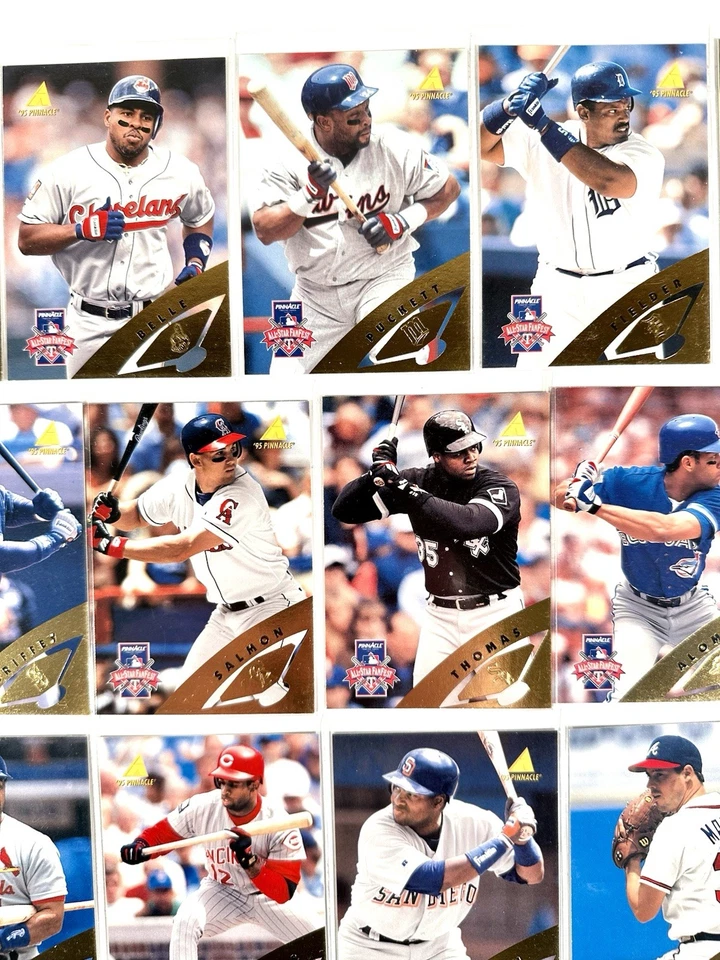 Juego completo de tarjetas de béisbol Pinnacle Fanfest All Star 1995 de 1-30 + 5 extras Foto 3 de 4