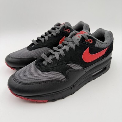 Nike Air Max 1 Mens Size 10.5 Essential Vamps Black Gray Red FZ5808-008