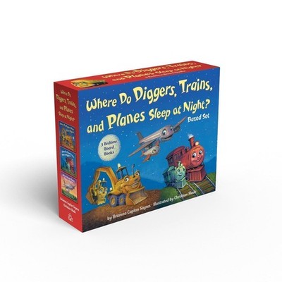 Where Do Diggers, Trains, and Planes Sleep at Night? Board Book Boxed Set (Wh...