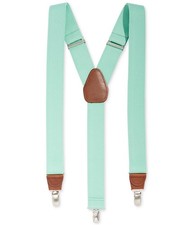 Club Room Mens Basic Medium Suspenders, Green, One Size
