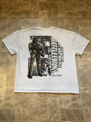 Star Wars Battlefront Vintage Y2K 2005 Video Game Release Promo Shirt Size XL