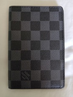 Louis Vuitton Passport Cover black monogram used