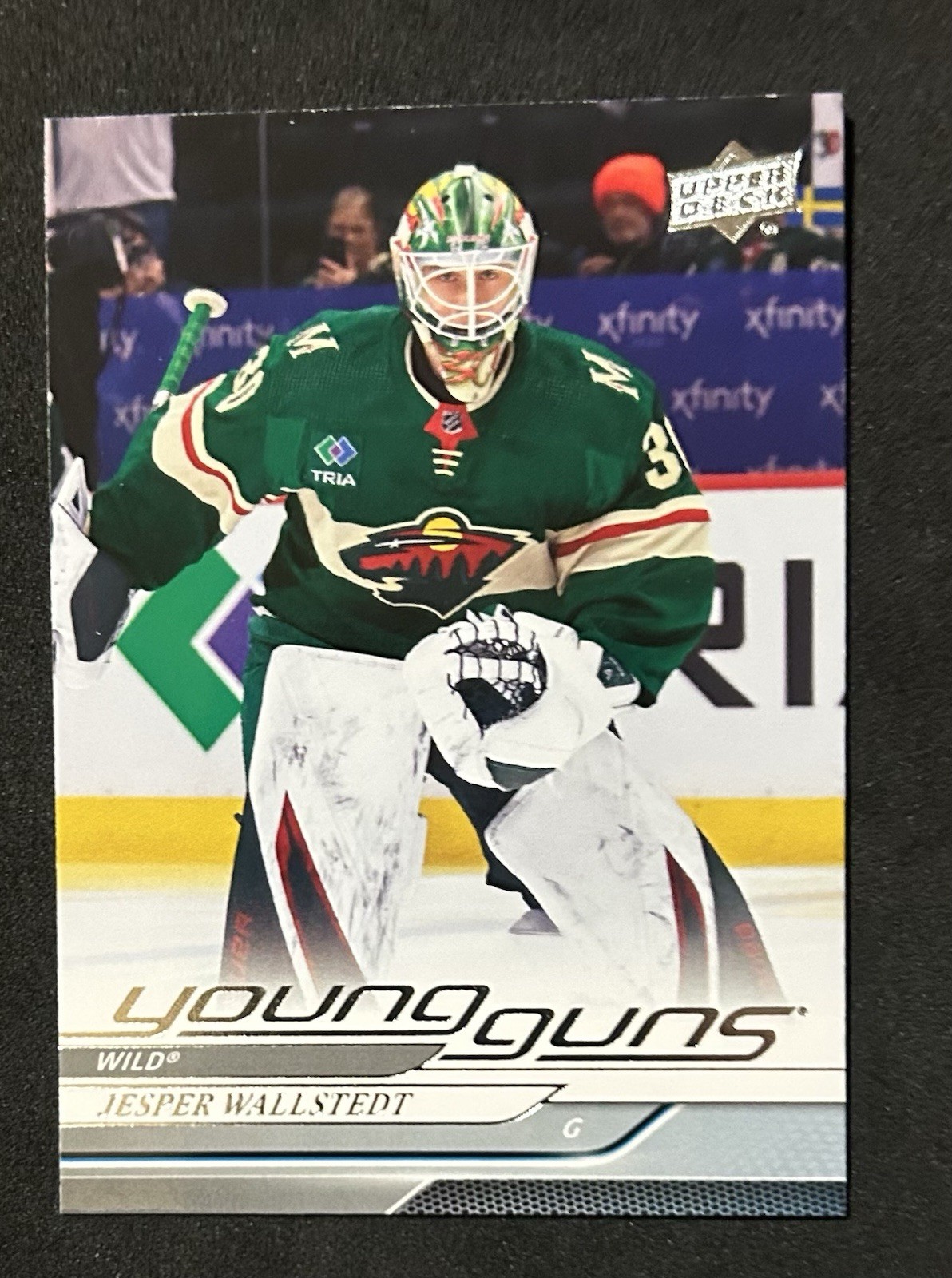 Upper Deck Series 1 Young Guns Jesper Wallstedt #202 2024-25 Wild NHL Rookie