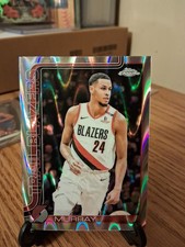 2025-26 TOPPS CHROME #217 KRIS MURRAY RAYWAVE REFRACTOR TRAIL BLAZERS