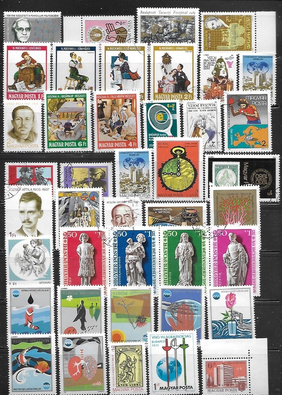 Hungary - Selection of Stamps as shown - 6/4a