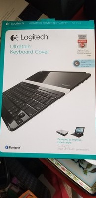 LOGITECH Ultrathin Keyboard Cover Bluetooth Keyboard Case iPad 2 & 3rd 4th Gen