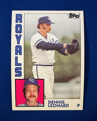 1984 TOPPS #375 DENNIS LEONARD KC ROYALS NM-MT or BETTER 3 TIME 20 GAME WINNER