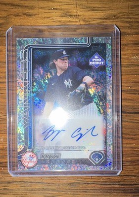 2025 Topps Pro Debut - Bryce Cunningham #PD-148 Sparkle Foil Autographs /175 (AU