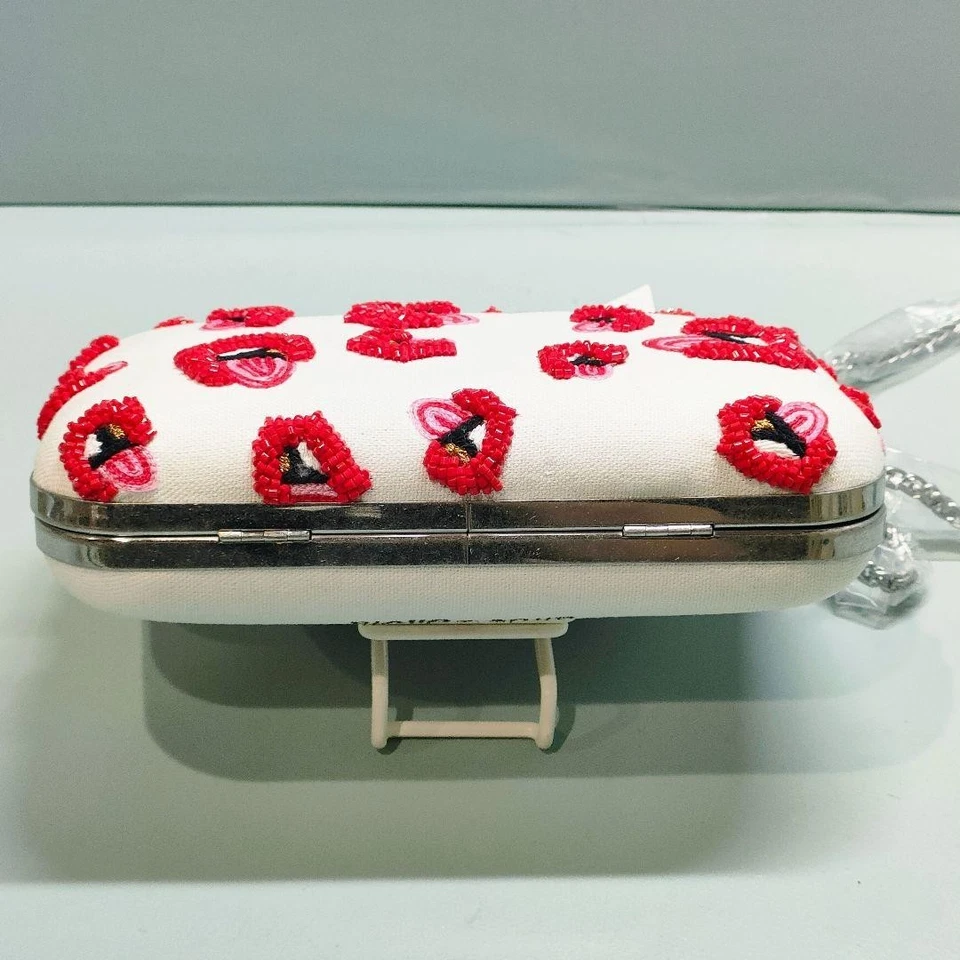 Bolso Bandolera Alice + Olivia X Donald Robertson Shirley Labios Rojos Foto 4 de 4