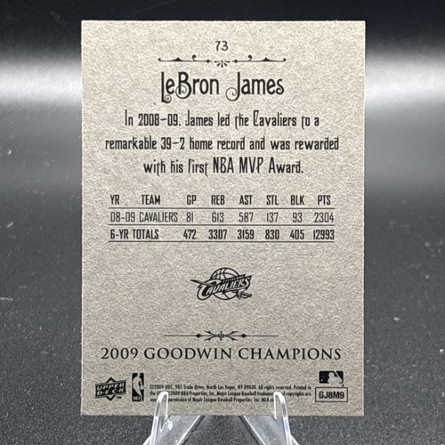 LeBron James #73 2009 Upper Deck Goodwin Champions Cleveland Cavaliers - Bild 2 von 2