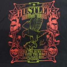 Vintage Hustler Shirt Medium Black