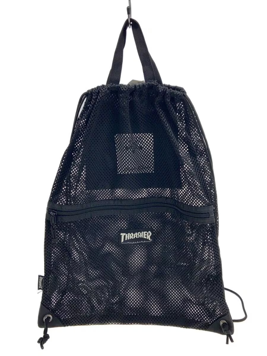Thrasher Drawstring Bag Polyester Blk Plain K6f67 - image 1