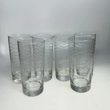 SET OF 6--PATRON TEQUILA Branded Highball Collins Drinking Glasses FREE SHIPPING