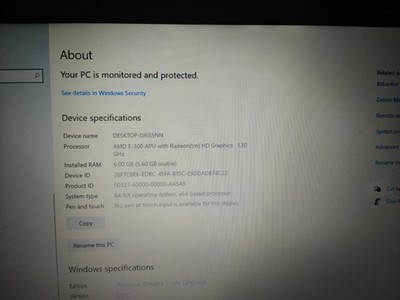 COMPAQ PRESARIO CQ57 - AMD E-300 - 6GB RAM