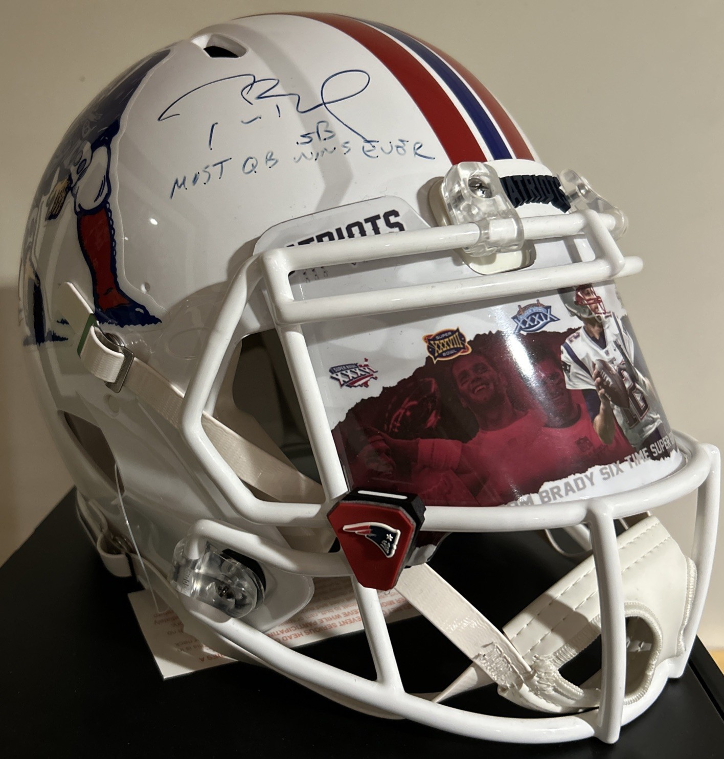 Tom Brady Autographed Signed New England Patriots #/12 Patriots Authentic Speed Helmet TriStar Coa Auto 