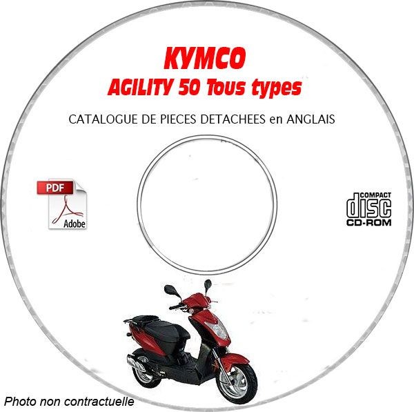 Agility 50 catalogue de pièces Kymco pour réparer sans erreur de référence