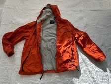 Nautica Jeans Company Men’s XXL/TTG Orange Jacket; Hood Zipper & Cell Pockets