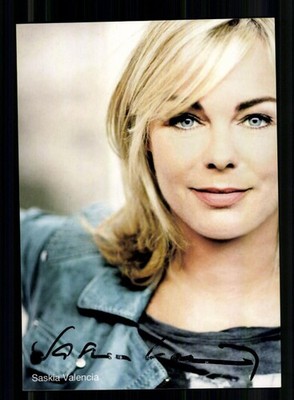 Saskia Valencia Autogrammkarte Original Signiert # BC 231796