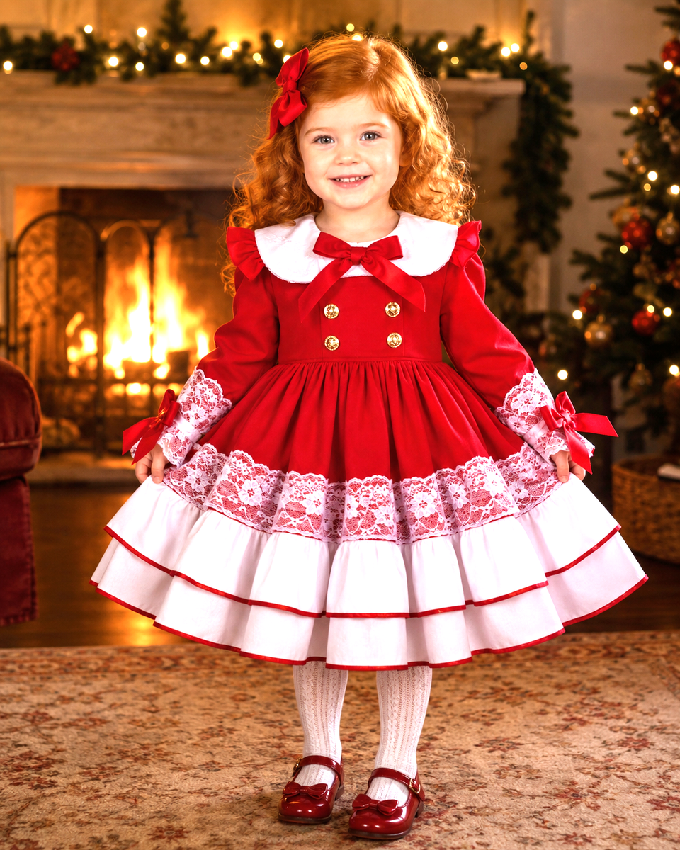 Baby Girl Christmas Dresses Cheap Baby Girl Christmas Dress, First Christmas Dress, Size 12 18 Months